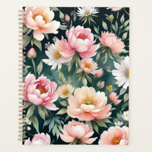 Personalized Floral Wallpaper Print Planner