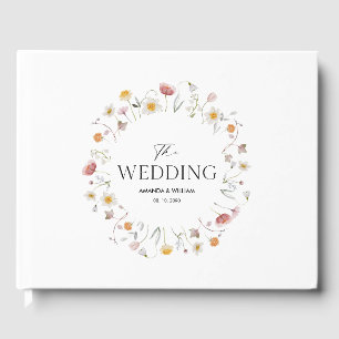 Personalized Floral Wedding Guest Book