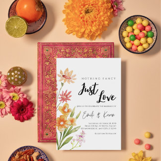Personalized Floral Wedding Invitation
