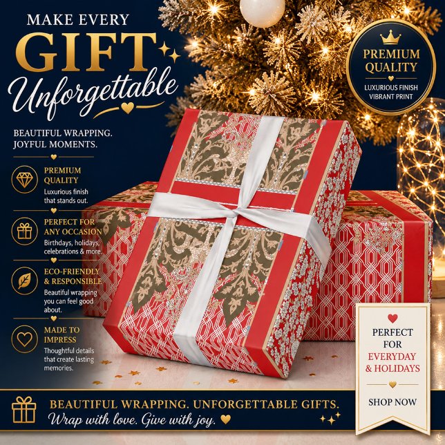 Personalized Floral Wrapping Paper (Creator Uploaded)