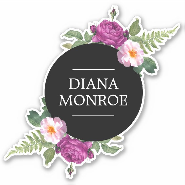 Personalized Floral Wreath (Front)