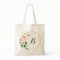 personalized Floral Wreath Tote Bag Bridesmaid