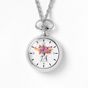 Personalized Floral Wreath Watch