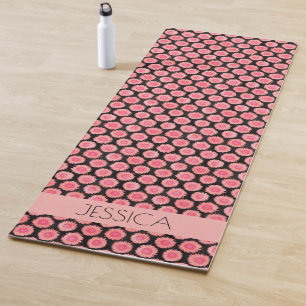Personalized Floral Yoga Mat