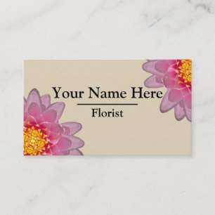 Personalized Florist Business Cards