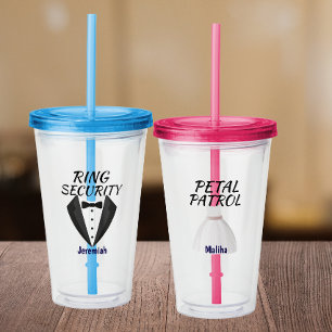 Personalized Flower Girl Cute Kids favour Acrylic Tumbler