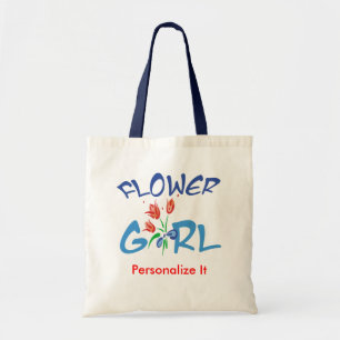 Personalized Flower Girl Favours Tote Bag