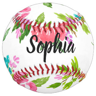 Personalized Flower Girl Softball Ball Proposal