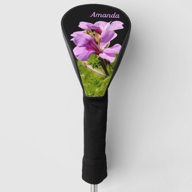 Personalized Flower Golf Head Cover (Front)