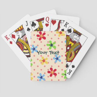 Personalized Flower Playing Cards