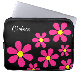 Personalized Flower Power Laptop Sleeve