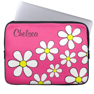 Personalized Flower Power Laptop Sleeve
