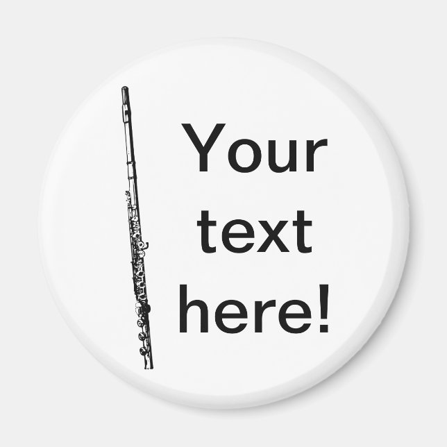 Personalized Flute Magnet (Front)