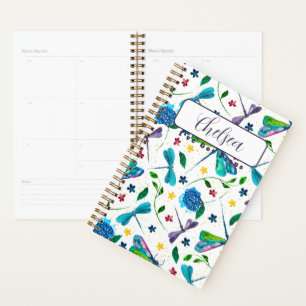 Personalized 'Flutter Dragonfly Garden" Artistic Planner