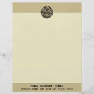 Personalized Fly Fishing Reel Art Angler's Letterhead