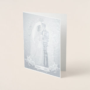 Personalized Foil Wedding Card