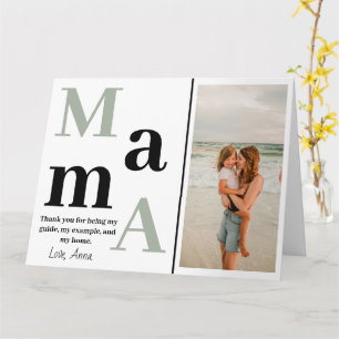 Personalized Folded Greeting Card for Mothers Day