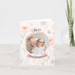 Personalized Folded Note Card   Best Grandparents 
