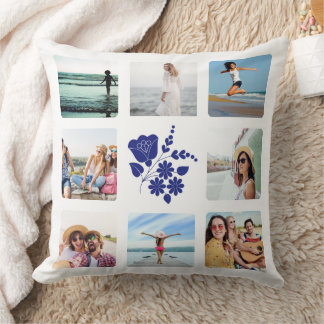 Personalized Folk Pattern Throw Pillow