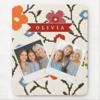 Personalized Folk Scandi Boho Vintage Floral 
