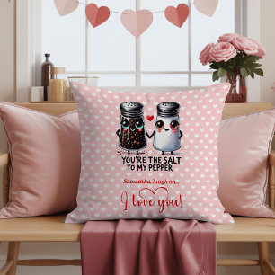 Personalized Food Couple Pun Valentine Pillow