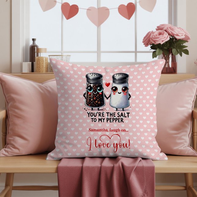 Personalized Food Couple Pun Valentine Pillow (Personalized Food Couple Pun Valentine Pillow

)
