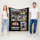 Personalized Football 5 Photo Collage Name # Team