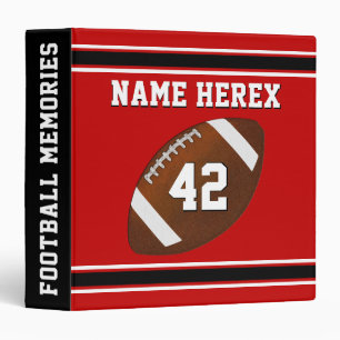 Personalized Football Binder, Your Colours and Binder