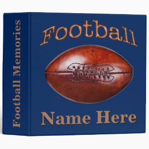 Personalized Football Binders Your COLORS and TEXT