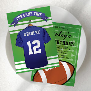 Personalized Football Birthday Party Invitation