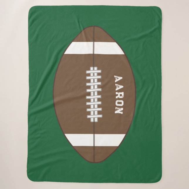  Personalized Football Blanket  (Front)