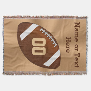 Personalized Football Blanket NAME and NUMBER