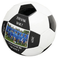 Personalized Football Coach Team Photo Thank You