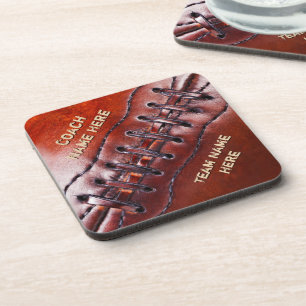 Personalized Football Coasters for Coaches