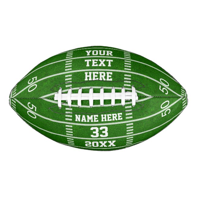 Personalized Football Field Gifts for Players (Front)
