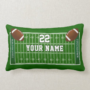 Personalized Football Field Pillow, Lumbar, Square Lumbar Pillow