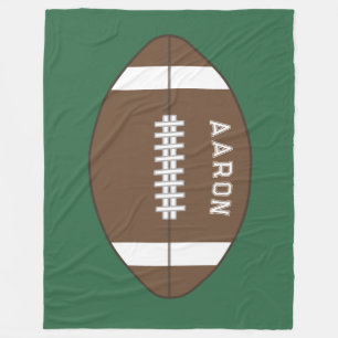 Personalized Football Fleece Blanket 