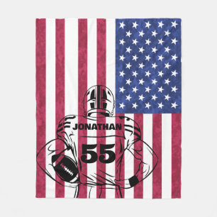 Personalized Football  Football Team ,Football  Fleece Blanket