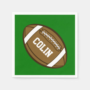 Personalized Football for Boys who love Sports Napkin