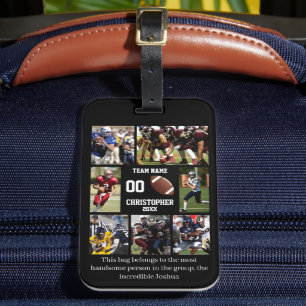 Personalized Football Funny Luggage Tag