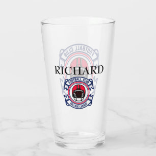 Personalized Football Glass