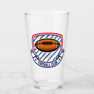 Personalized Football Glass