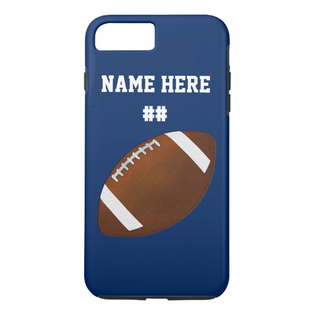 Personalized Football iPhone 7 Plus Case (Back)