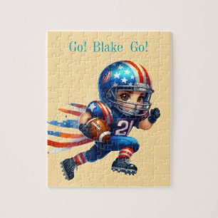 Personalized football jigsaw puzzle