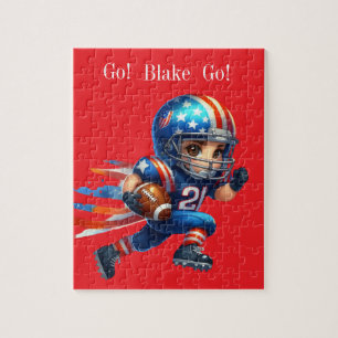 Personalized football jigsaw puzzle