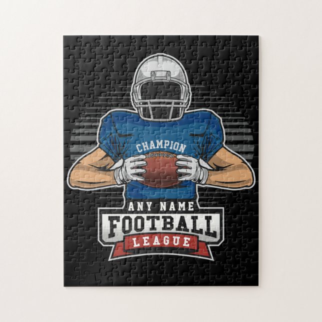 Personalized Football League Player Team Champ  Jigsaw Puzzle (Vertical)