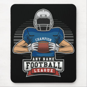 Personalized Football League Player Team Champ  Mouse Pad