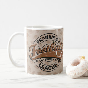 Personalized Football League Player Team Coffee Mug