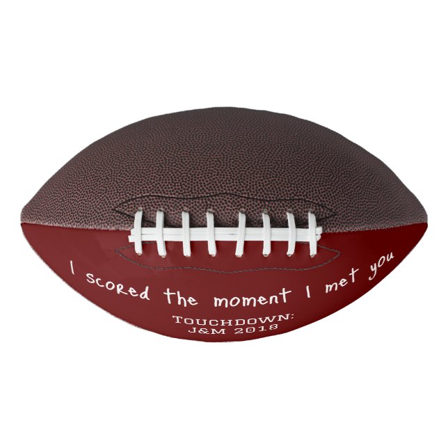 Personalized Football Love Message (Front)