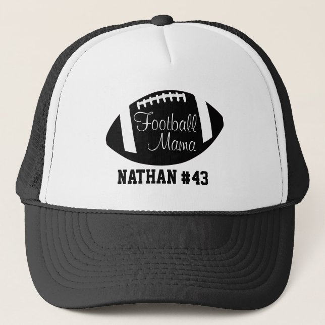 Personalized Football Mama Trucker Hat (Front)